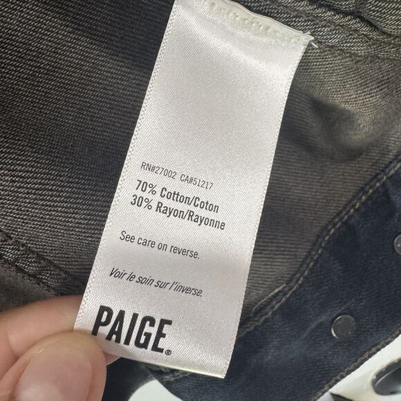 Paige Scout Denim Jacket Men's Large Dark Blue Wash Lightweight Grunge Casual - Picture 6 of 13